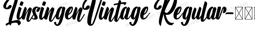 LinsingenVintage Regular字体转换